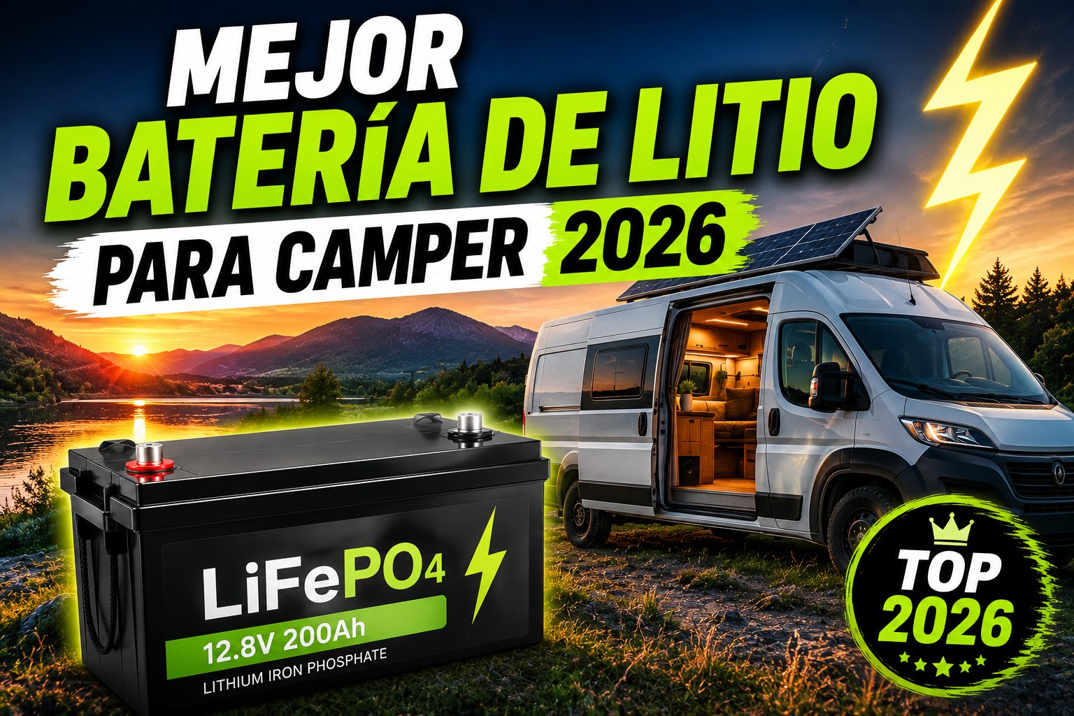 Mejor batería de litio para camper en 2026