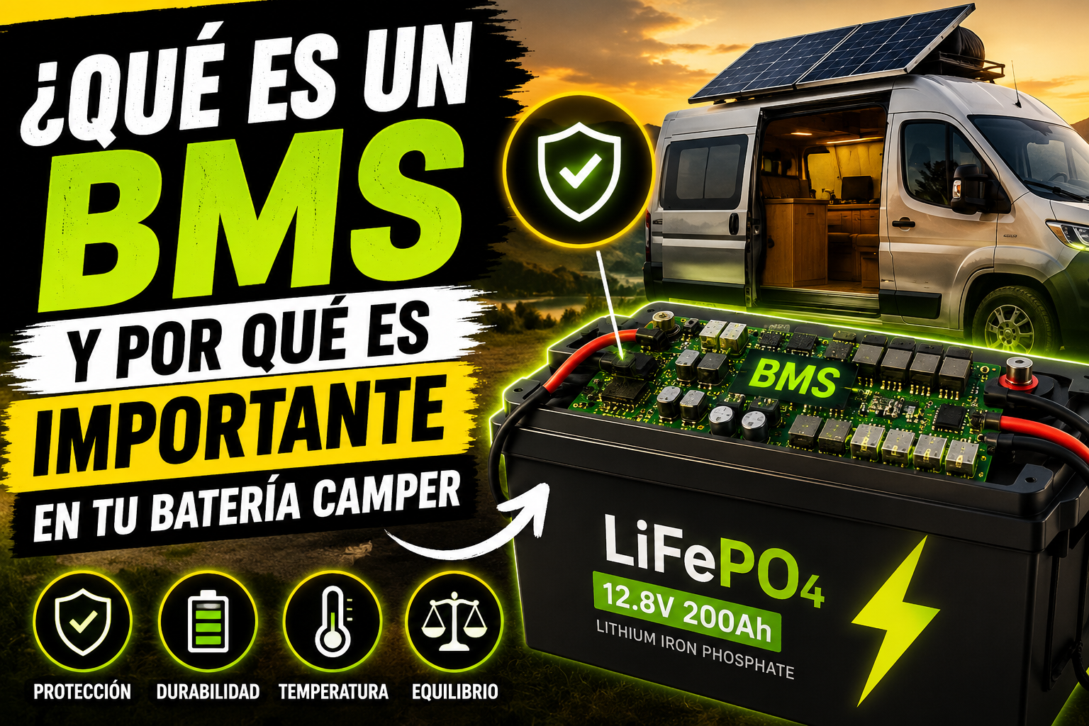 Qué es un BMS y por qué es importante en tu batería camper