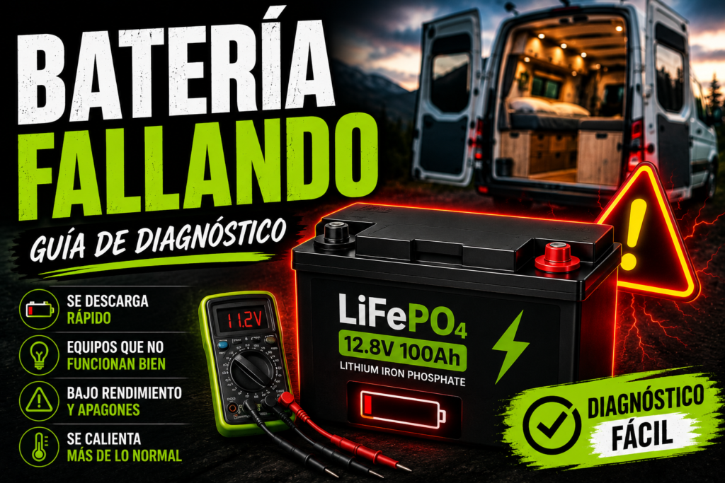 Señales de que tu batería camper está fallando