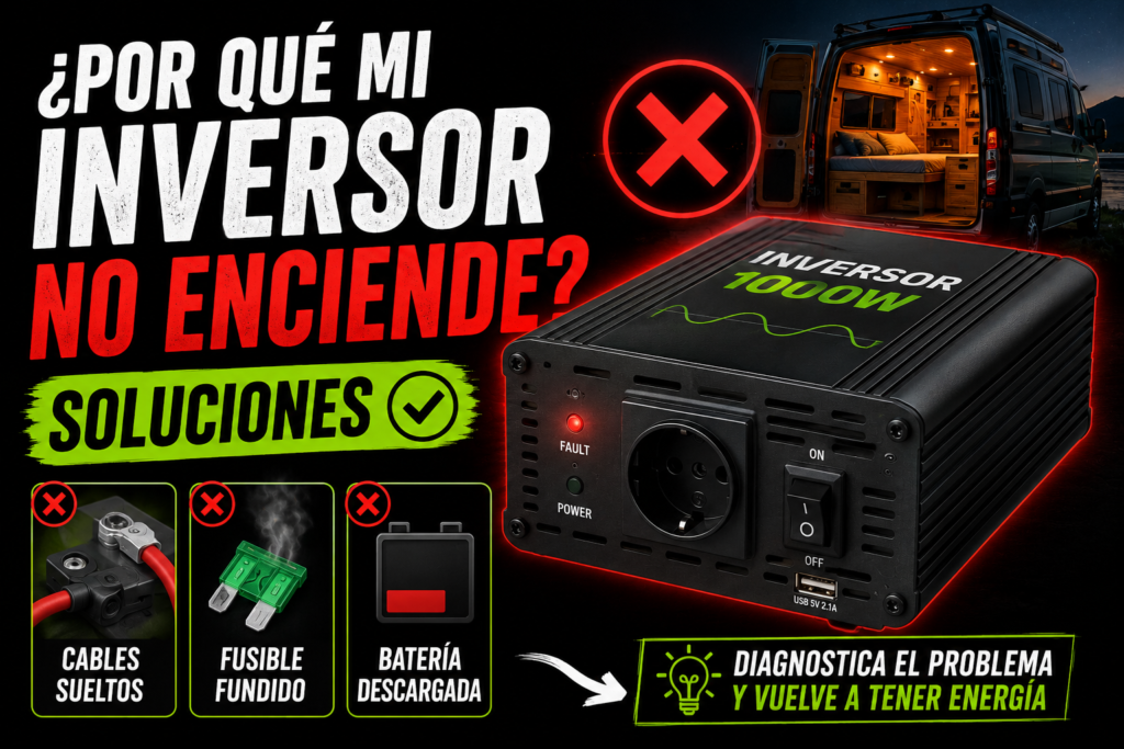 Por qué mi inversor no enciende en la furgoneta: soluciones