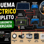 Esquema eléctrico completo para furgoneta camperizada