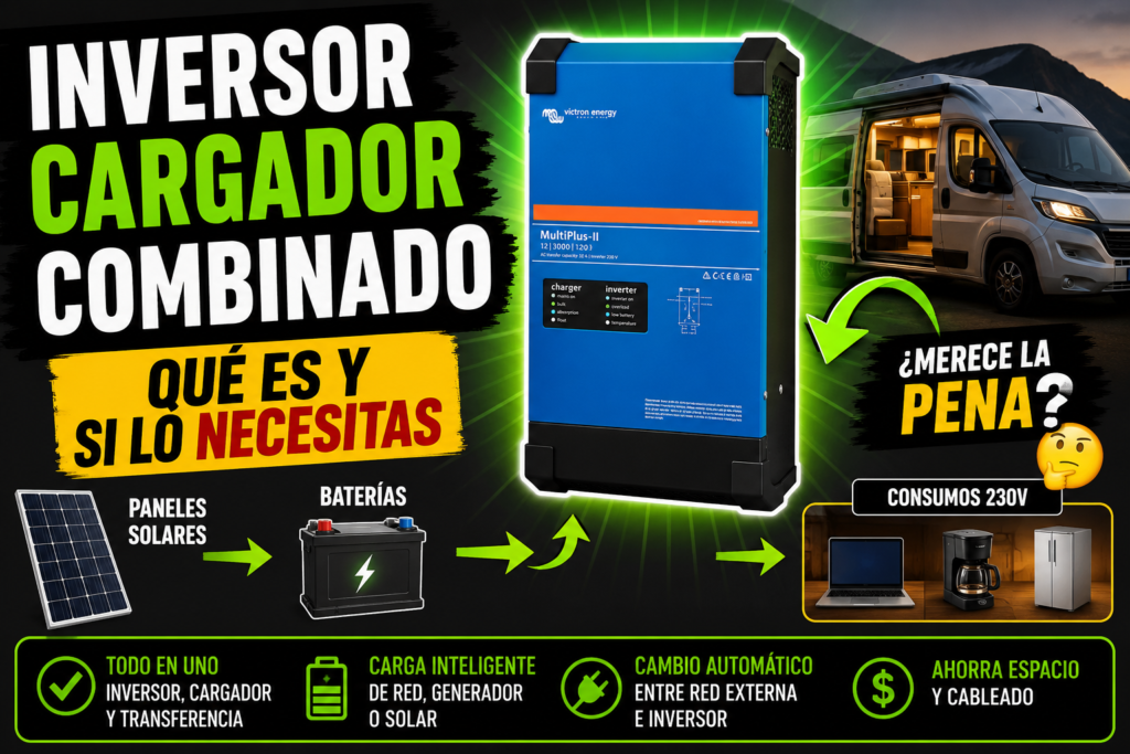 Inversor cargador combinado: qué es y si lo necesitas