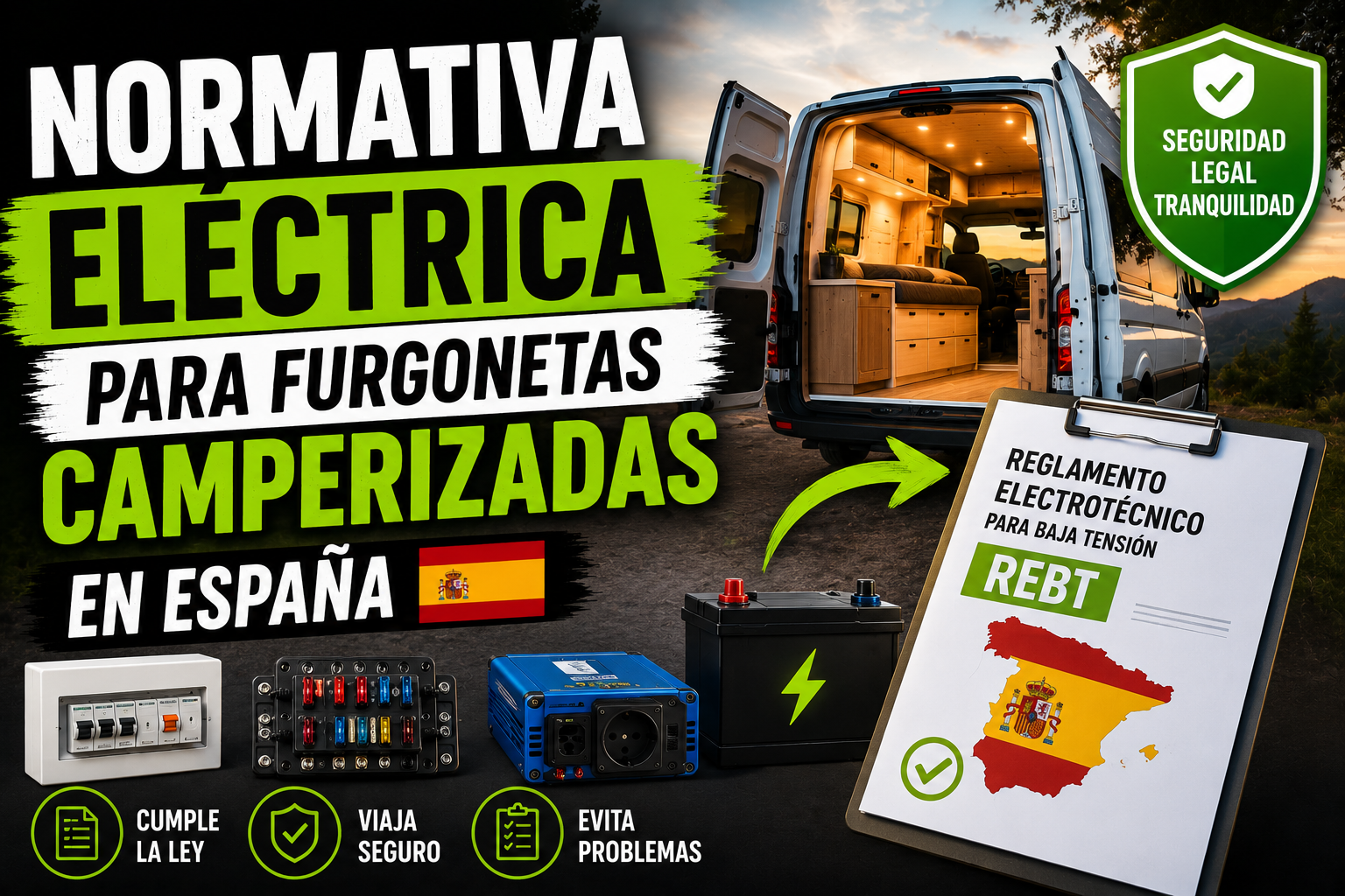 Normativa eléctrica para furgonetas camperizadas en España