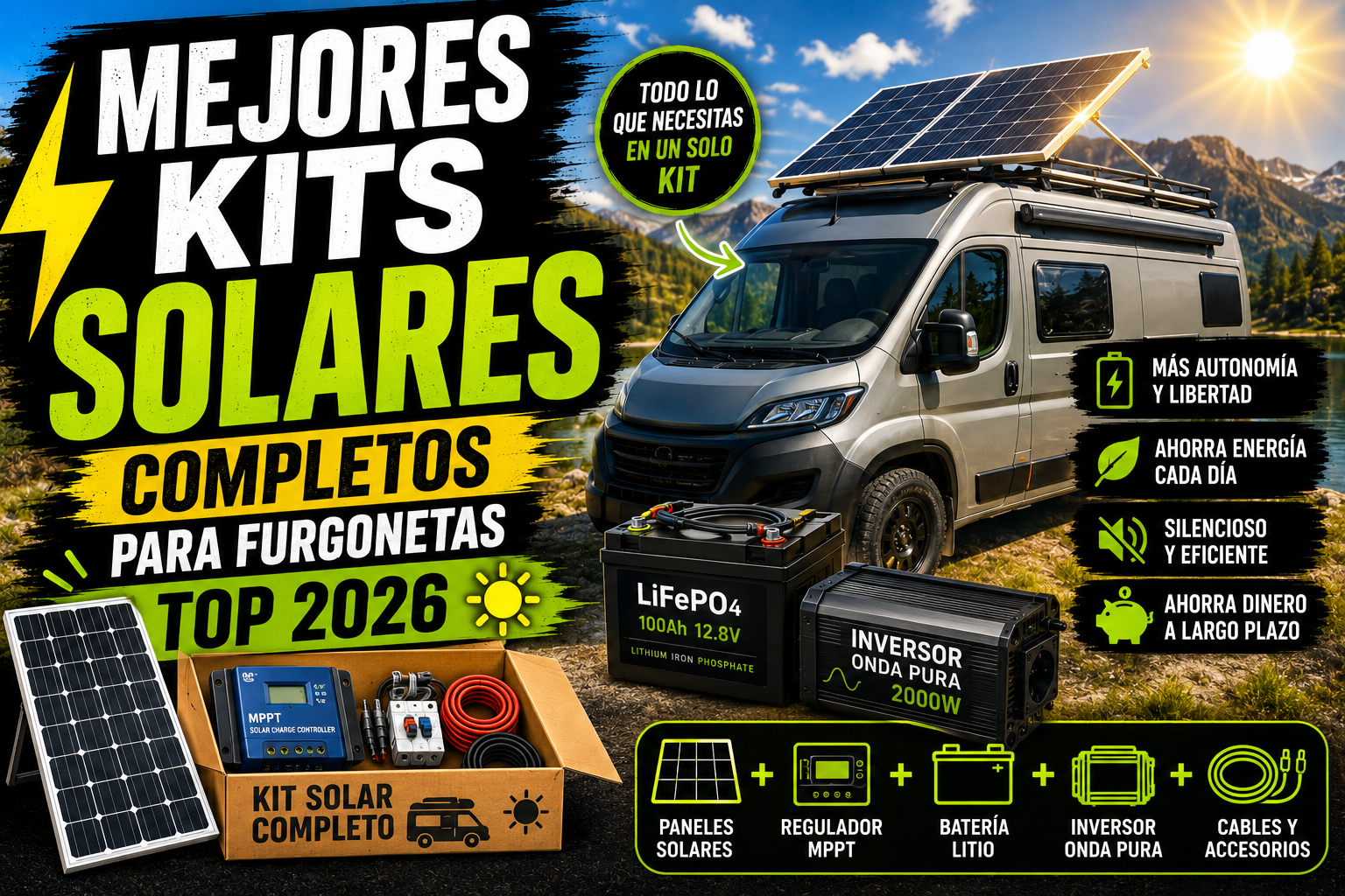 Mejores kits solares completos para furgonetas en 2026